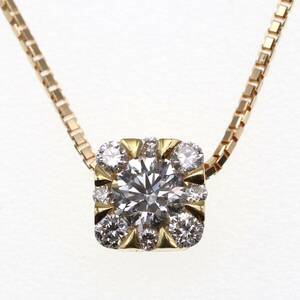  Vendome Aoyama K18 квадратное pave колье бриллиант 0.09×1.92ct VAVENDOMEAOYAMA