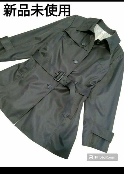 新品　スプリングコート トレンチコート 黒 コート　大きいサイズ　