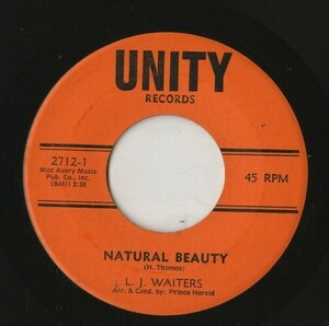 【7inch】試聴　LJ WAITERS 　　(UNITY 2720) I'M SO LUCKY / I'M A LONELY MAN