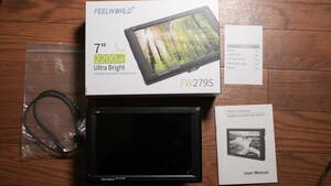 Feelworld FW279S 7インチ 2200nit 超高輝度 カメラ用液晶モニター4K HDMI 1920x1200 フィールドモニタ【日本語設定可能】 