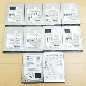 内蔵型HDD 500GB×10【中古・CrystalDiskInfo正常確認済み】【メーカー混在】(B345)