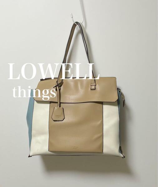 LOWELL things ロウェルシングス　マルチカラー　トート　バッグ