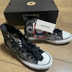 新品未使用品　入手困難　コンバース　converse オールスター　All STAR スパンコール　シルバー　24.5センチ