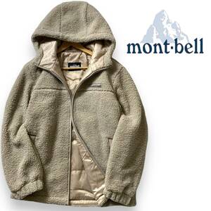 【L】新品 モンベル ボアフリースブルゾン mont-bell 日本未発売 防寒 保温 フーデッドジャケット アウトドアウェア L メンズ 秋冬 ◆R202