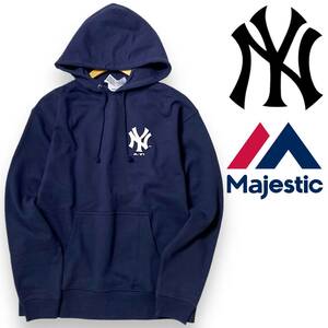 【L】新品 マジェスティック ニューヨークヤンキース パーカー MAJESTIC MLB ミニオンコラボ 限定 スウェット L メジャーリーグ ◆R221