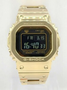 【新品同様品】CASIO カシオ G-SHOCK Gショック GMW-B5000GD-9JF フルメタル ゴールド タフソーラー マルチバンド6 モバイルリンク メンズ