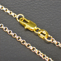 [NECKLACE] 18K Gold Filled Circle Chain ラウンド サークル 丸アズキ チェーン ローズ ゴールド ネックレス 2x550mm (4.5g) 【送料無料】_画像2