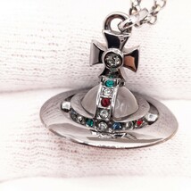 1円 箱付 Vivienne Westwood ヴィヴィアンウエストウッド ニュータイニーオーブ ネックレス ペンダント アクセサリー シルバー系 _画像2