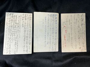 肉筆はがき 俳人 荻原井泉水 赤壁四郎宛 大正時代 大日本帝国郵便局 戦前 直筆 495