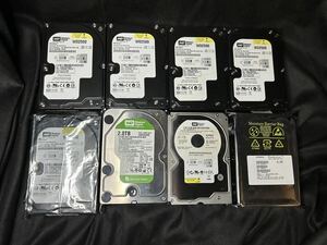 ハードディスク HDD 8個 まとめて WesternDigital HITACHI