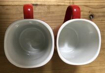 NESCAFE★マグカップ★陶器★2個セット★レッド★約W10×H8.4×D7.3cm_画像7