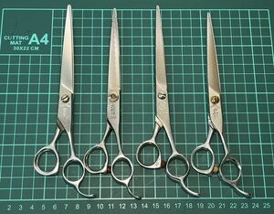  free shipping!!../ large ..890 / luck Royal / rock fee / 4 piece set si The - tongs . Barber goods 