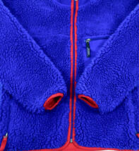 ほぼデッド 2000 PATAGONIA Classic Retro Cardigan XS MADE IN USA Newcobalt×Fire オールドパタゴニア クラシックレトロカーディガン_画像7