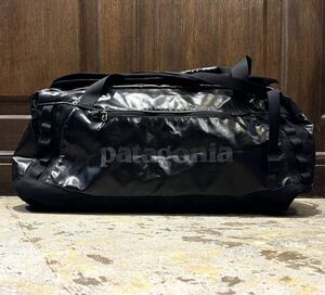 新品同様 2015 PATAGONIA BLACK HOLE DUFFUL BAG 55L Blackパタゴニア ブラックホールダッフルバッグ バックパック ボストン 登山 キャンプ