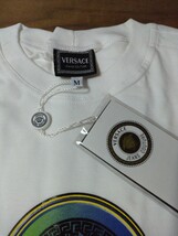 【1円〜】未使用 VERSACE JEANS COUTURE ヴェルサーチ T-SHIRT STRETTA M Tシャツ ホワイト_画像2