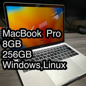 MacBook Pro 2017 13.3インチ Windows ubuntuインストール済み　純正BT169回　USB-C