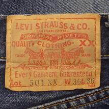 即決★アメリカ製 リーバイス501XX★W36 ビンテージ復刻ジーンズ Levis ハチノス 髭 ビッグE 赤耳 555 LVC バレンシア製 セルビッチ_画像10