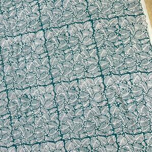 インド綿 1.7m リーフ柄 ブロックプリント ハンドブロックプリント ハンドメイド 手仕事 更紗 木綿の画像2