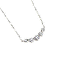 *VENDOME AOYAMA Vendome Aoyama 5P бриллиант K18WG белое золото дракон ru колье аксессуары золотой примерно 1.8g