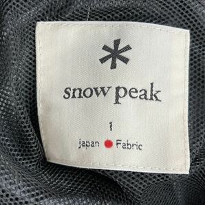 ☆【未使用】Snow peak スノーピーク ライト パッカブル レインポンチョ コート ウェア フード付 雨具 アウトドア用品 ブラック 黒 サイズ1の画像3