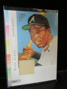 ★野球カード　H・アーロン　2003 Topps Gallery HOF ARTifact Relics