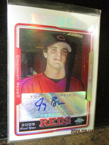 ★野球カード J・ブルース 2005　Topps Chrome Update Refractor RC AUTO 062/500　即決!!