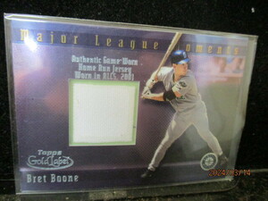 ★野球カード B・ブーン 2002 Topps Gold Label Relics Platinum 即決!!