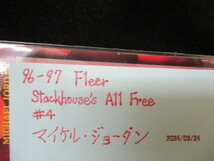★バスケットボールカード M・ジョーダン 96-97 Fleer Stackhouse's All Free #4_画像3