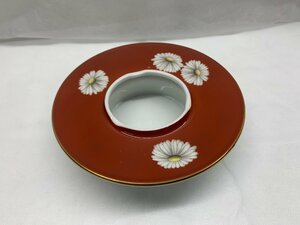 【未使用品】Noritake ノリタケ 赤菊 灰皿 直径 約13cm