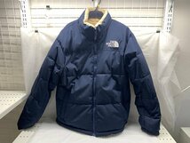 THE NORTH FACE ザノースフェイス フリース リバーシブル ダウンジャケット 撥水 ネイビー系 サイズ表記 M_画像1