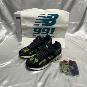 A BATHING APE × New Balance 2002R Black 25.5