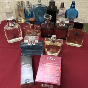 ☆1円〜メンズ香水 まとめ ショーグン ARMANI BVLGARI 未開封あり残量たっぷり多数当時物 管理番号369 ゆうパック980円