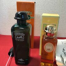 ☆1円〜HERMES エルメス 箱入り未開栓 香水 2つまとめ 200,100ml オーデコロン 当時物 管理番号256 ゆうパック820円_画像1