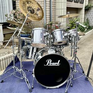 ☆Pearl/パール製ドラムセットRangerシリーズ多点キット/程度良好！Zildjian他シンバルの画像5