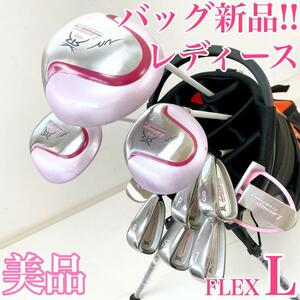 [Сумка нового начинающего рекомендуется] Larouge Ladies Ladies Ladies Golf Club Set 10 Flex: L