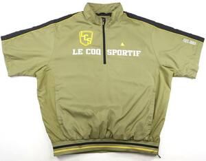 美品★Le coq sportif Golf ルコック・ゴルフ　ハーフジップ中綿入り半袖プルオーバーウィンドジャケット/スニードジャック/LLサイズ