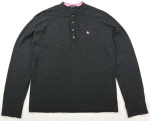 BURBERRY BLACK LABEL バーバリーブラックレーベル　ヘンリーネックニットセーター/サイズ3