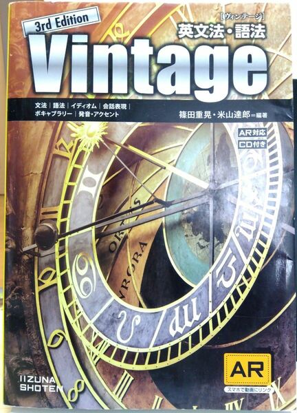 Ｖｉｎｔａｇｅ　英文法・語法 （３ｒｄ　Ｅｄｉｔｉｏｎ） 篠田重晃／編著　米山達郎／編著