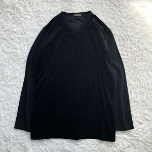 [ beautiful goods ] wise for men velour & knitted long sleeve cut and sewn black Yohji Yamamoto 