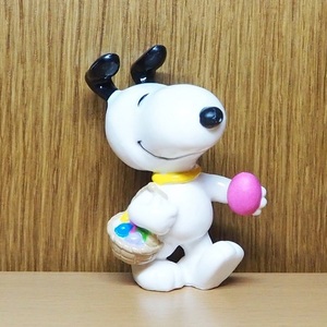 スヌーピー　イースター　フィギュア　かご　PVC　SNOOPY 　ピーナッツ　トイ　アメトイ