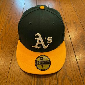 ニューエラ 59FIFTY オーセンティック 7 3/8 アスレティックス