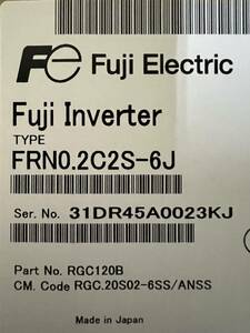 FRN0.2C2S-6J 単相AC100V入力 0.2KW インバーター FUJI コンパクト形インバータ FRENIC-Mini (C2) シリーズ