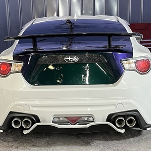 新古１ 86 BRZ 綾織 リアル カーボン マジョーラクリア トランク リア ガーニッシュ 純正交換 sti TRD にも似合います カバーの画像4