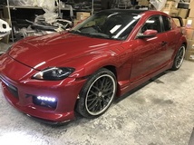 特価　未塗装　クラリス　マツダ　RX-8　フロント　フェンダー　左右　SE3P　GT　スピード系　フィッティングOK　放熱_画像4