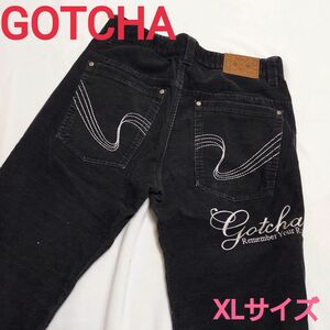 ガッチャ gotchaコーデュロイパンツ ゴルフウェア XL 黒 大きいサイズ☆4000円までお値下げ可能☆