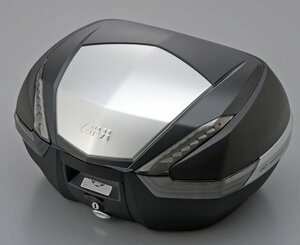 GIVI(ジビ) モノキーケース(トップケース) 未塗装ブラック アルミパネルTECHスモークレンズ 容量47L V47NTD 92513