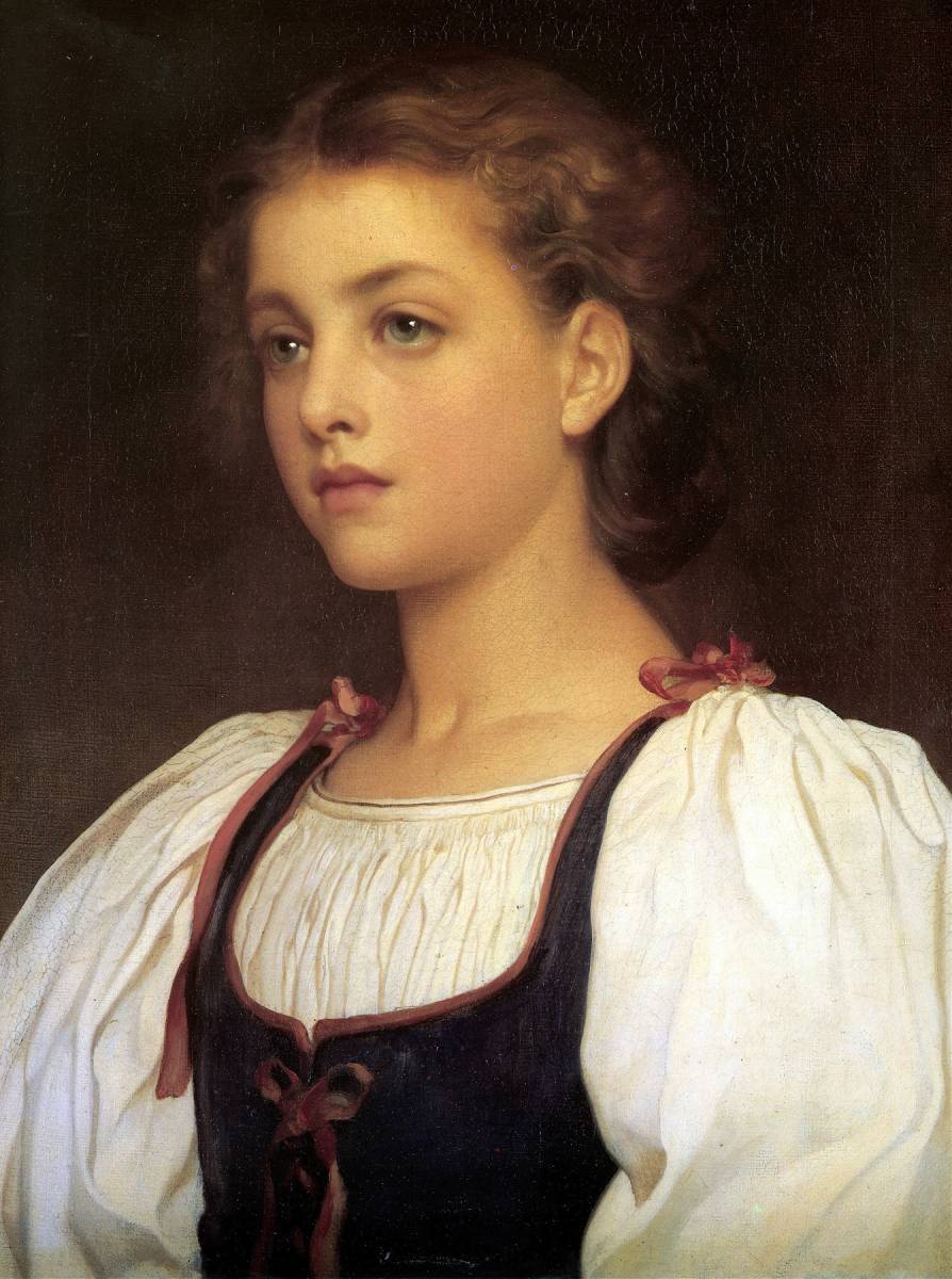 Новый роскошный принт Frederic Leighton Biondinа, большой формат А3, без рамки, специальная цена 1800 иен (доставка включена) Купите сейчас, произведение искусства, Рисование, другие