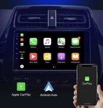 新品 10インチ 30プリウス ディスプレイオーディオ Android CarPlay ドラレゴ サイバーナビ 楽ナビ フローティングナビ ビッグx 9インチ_画像4