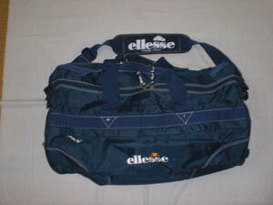 ellesse ellesse * dark navy drum bag man and woman use USED