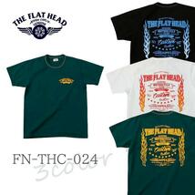 XL　No.1ブラック　送料無料 THE FLAT HEAD FN-THC-024 半袖Tシャツ 日本製 コットン100％ フラットヘッド_画像1